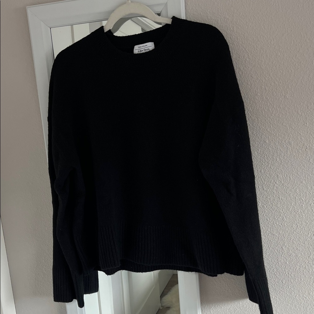 Classic Women's Black Knitted Sweater